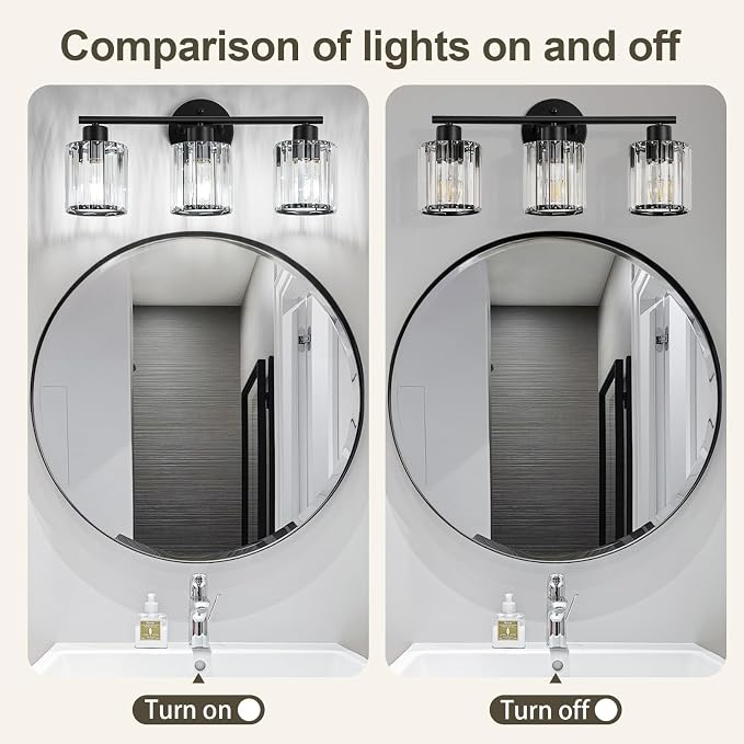 Crystal Bathroom Light Fixtures, Bathroom Lighting Fixtures Over Mirror - Image 7
