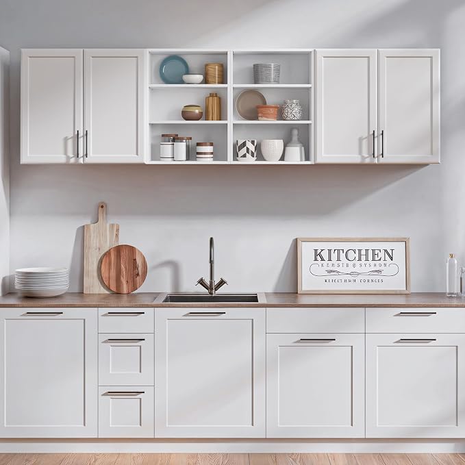 FIMELLO 78.6''W X 11''D X 21.7''H Wall Cabinets - Image 6