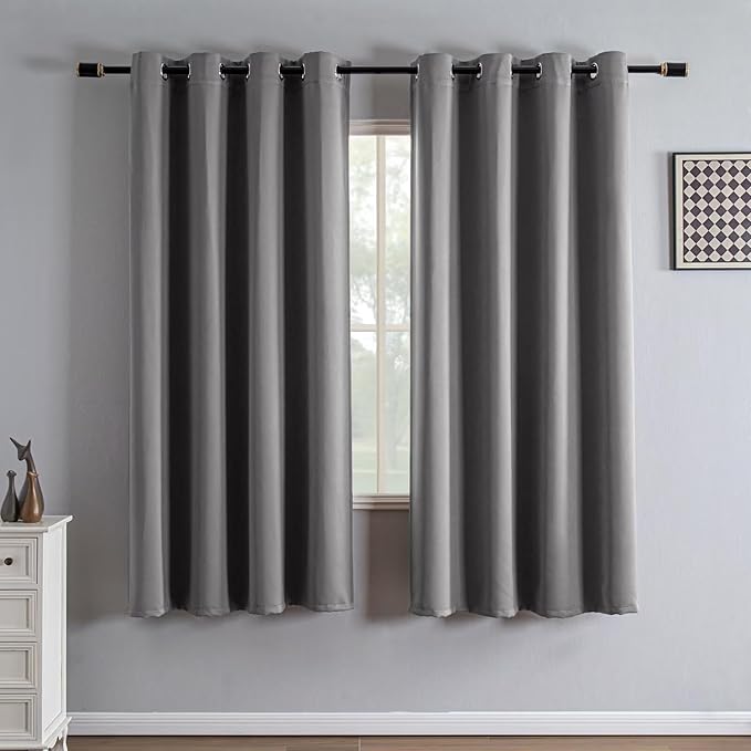 IGEMAEVE Blackout Curtains 72 Inch Length 2 Panels Set, Grommet Energy Saving by IGEMAEVE