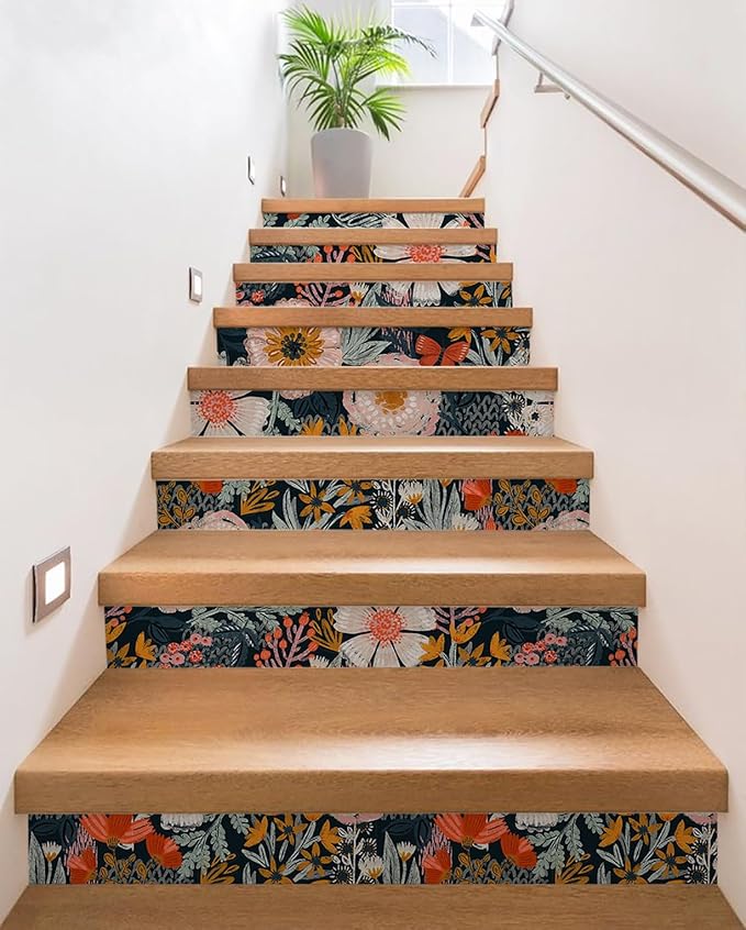 HAOKHOME Boho Peel and Stick Wallpaper Floral Wall Paper Removable - Image 5