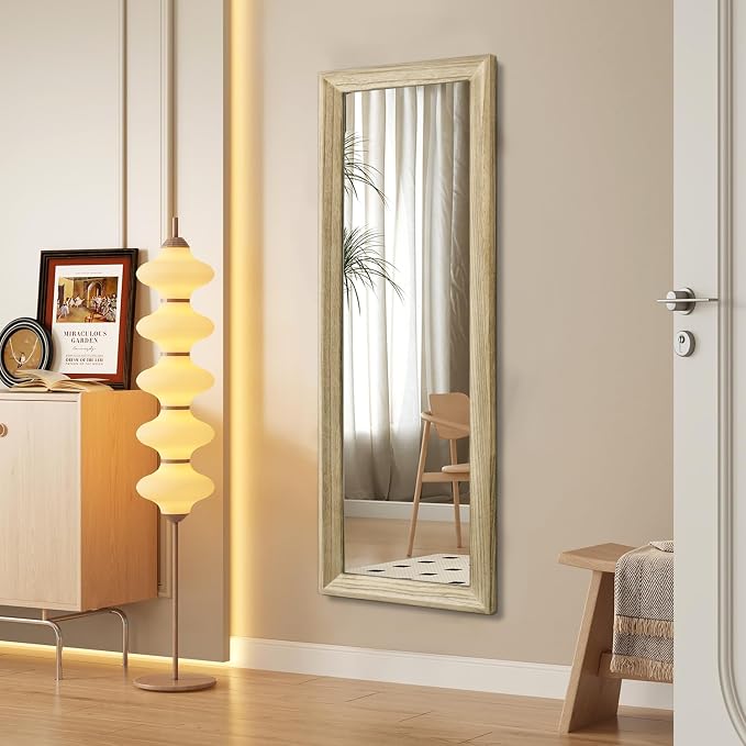 AAZZKANG Full Length Door Mirror Wooden Frame Large Mirrors - Image 4