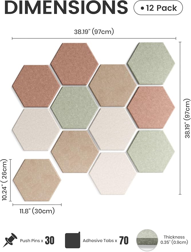 Fluxynara Hexagon Cork Board Alternative - Image 2