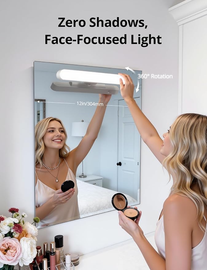Combuh Rechargeable Makeup Light Bar LED Stick on Vanity Lighting - Image 5