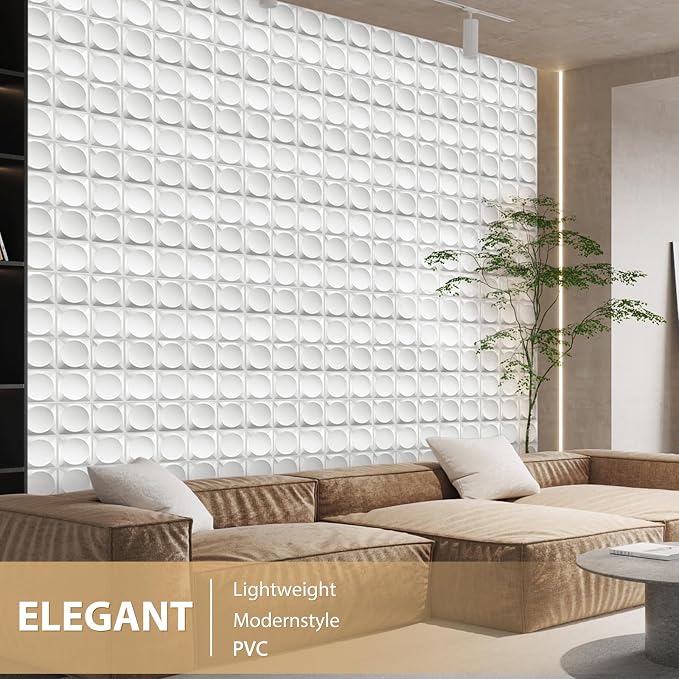 Heikki 30 Pack 3D Wall Panel for Interior Wall Décor, PVC Flower Textured Wall - Image 5