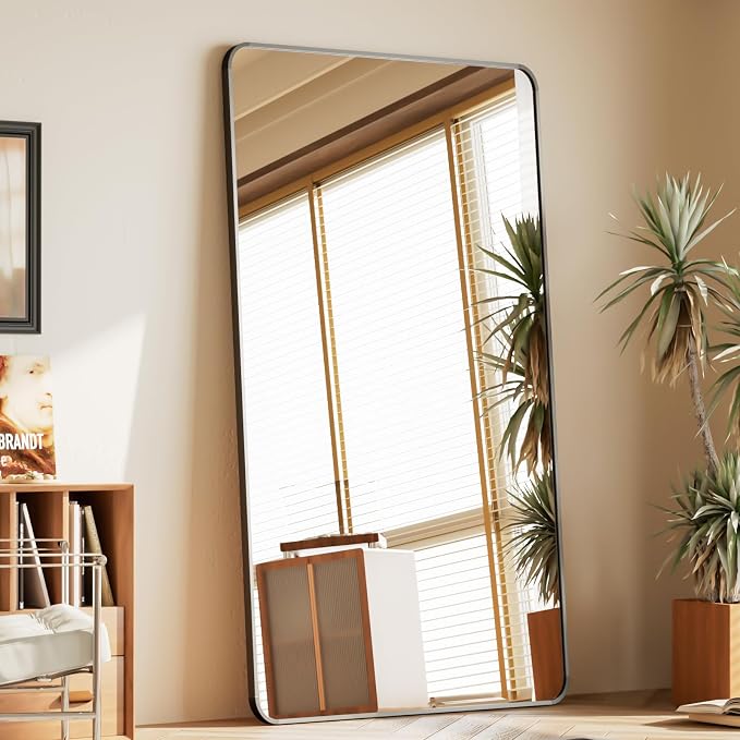 BEAUTYPEAK Black Full Length Mirror, Suitable by BEAUTYPEAK