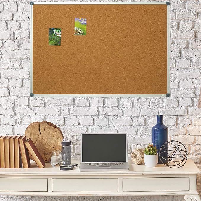 Lockways Cork Board Bulletin Board, 2 Pack Double Sided Corkboard 36" x 24" - Image 5