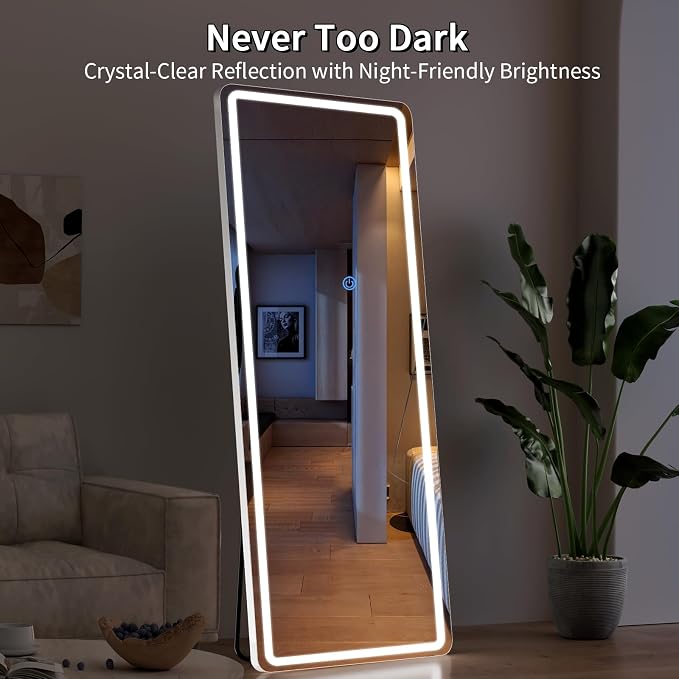 Koonmi Full Length Mirror with LED Lights, Big Mirror - Image 3