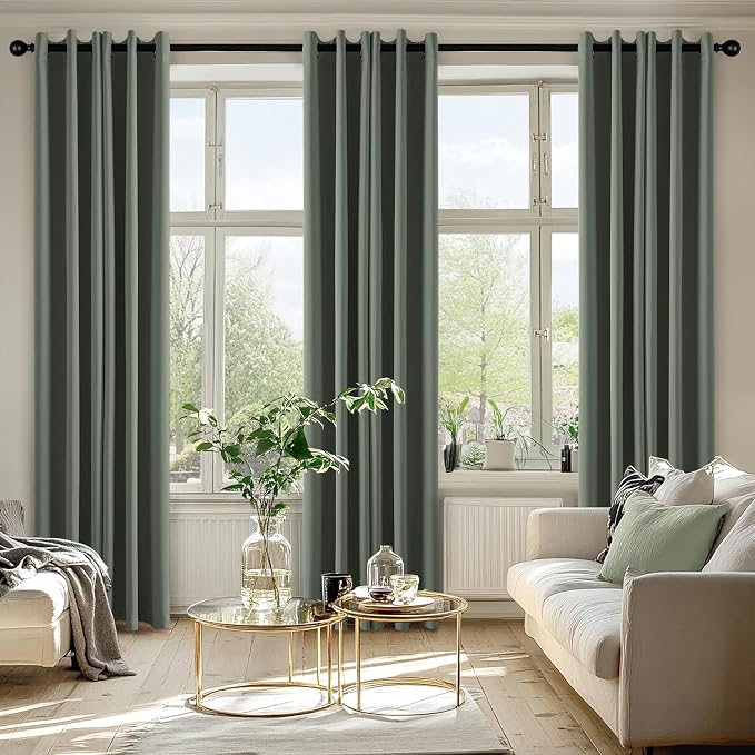 MIULEE Blackout Curtains for Bedroom Living Room 2 Panels, Thermal Insulated - Image 6