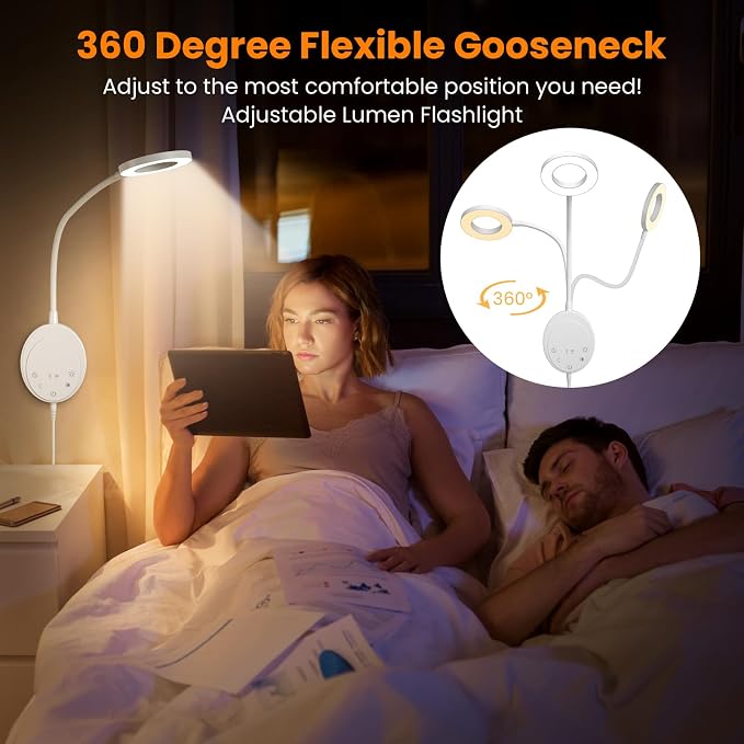 Wall Mounted Reading Light, Bedside Headboard Lights - Image 6