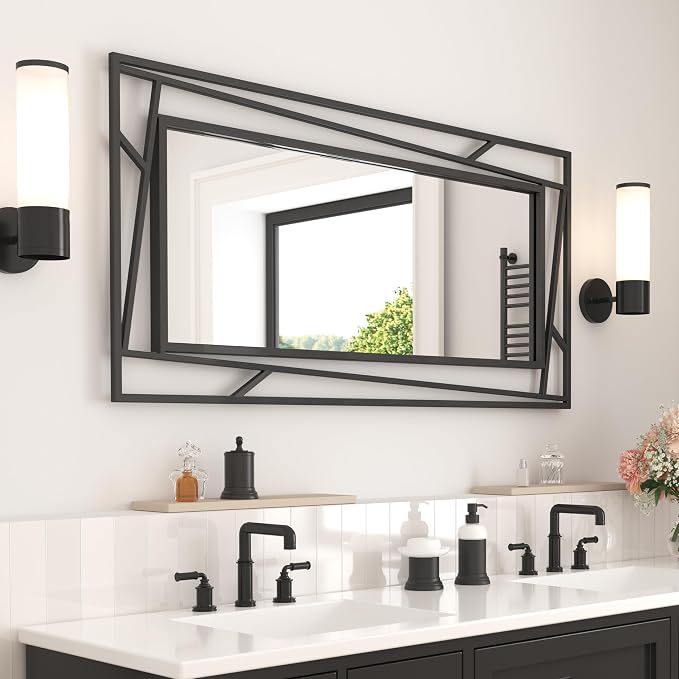 Rectangular Wall Mirror, Hang Horizontally or Vertically by NXHOME