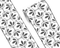 FLFK Wallpaper Border Black and White Patterns Peel and Stick Wall Border Self by FLFK