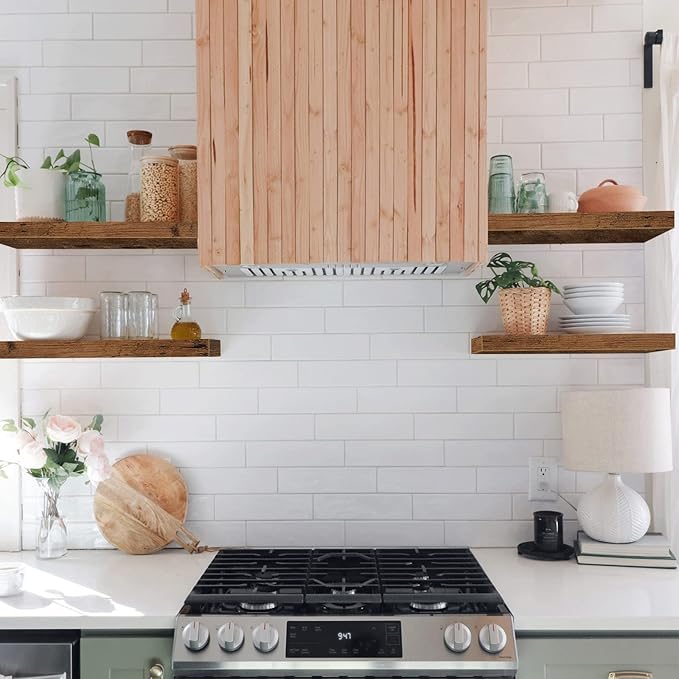 QEEIG Floating Shelves for Wall Bathroom Shelf Bedroom Kitchen Living Room - Image 4