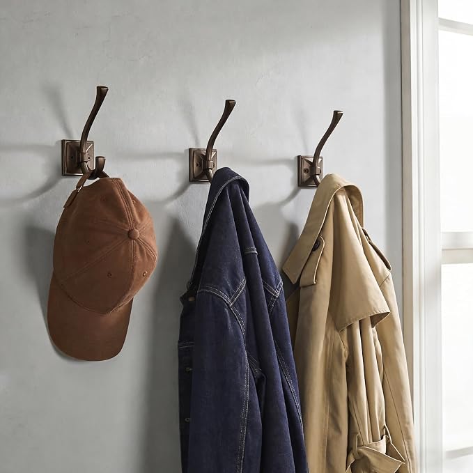TUNNY 5 Pack Antique Design Wall Hanging Coat Hooks - Image 6