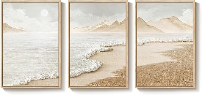 Framed Boho Beach Coastal Wall Art - Image 9