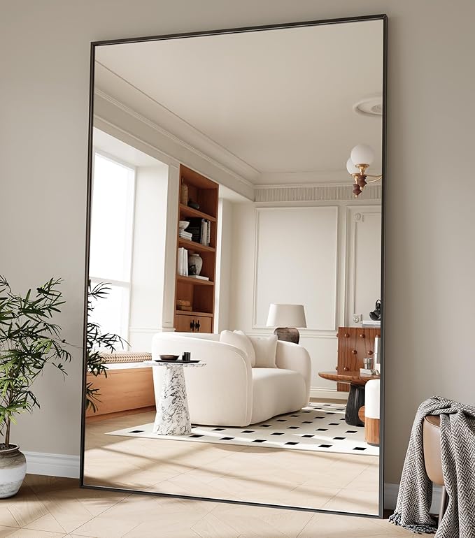 Koonmi 86"x40" Floor Mirror Full Length, Bedroom Floor Body Mirror by KOONMI