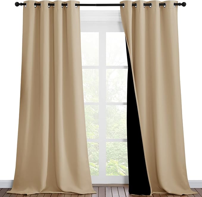 NICETOWN Living Room Completely Shaded Draperies, Privacy Protection & Noise by NICETOWN