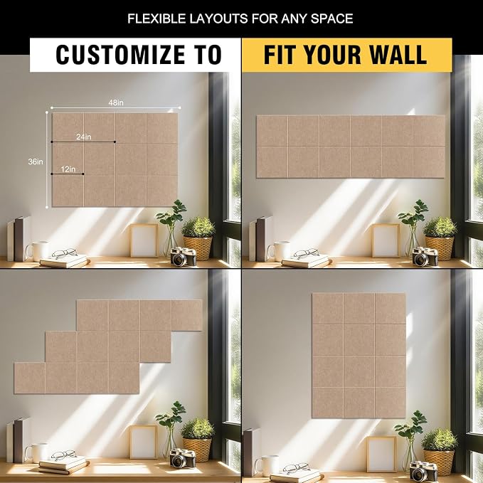 TSJOFFICE Large Cork Board for Wall - Image 2