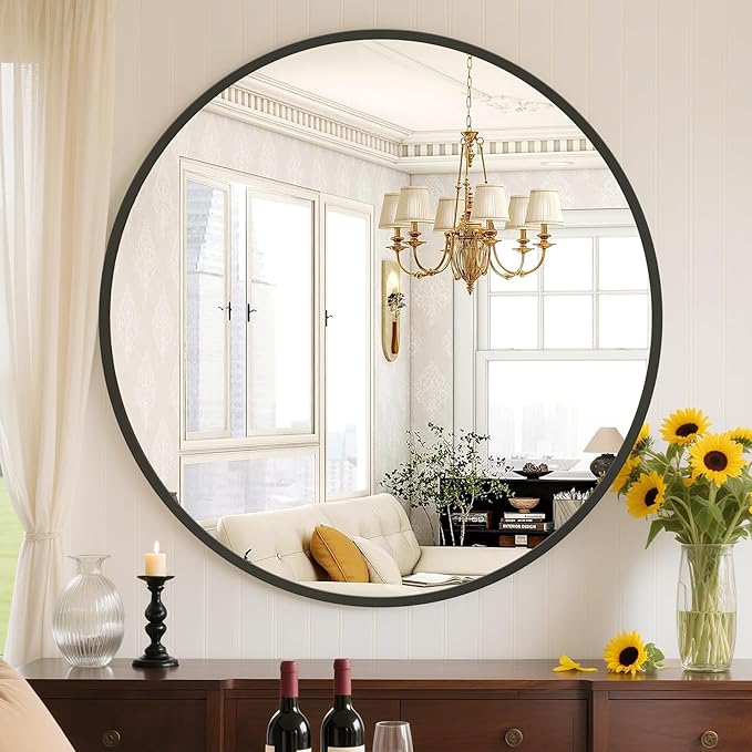 Sweetcrispy 30in Round Bathroom Mirrors by Sweetcrispy