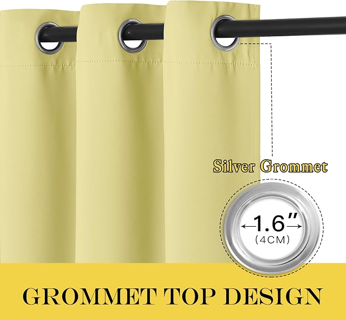 NICETOWN Sliding Door Window Treatment Blackout Patio Door Curtain Panels - Image 5