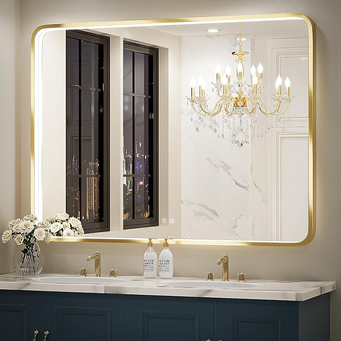 48x36 Inch LED Bathroom Mirror by FTOTI