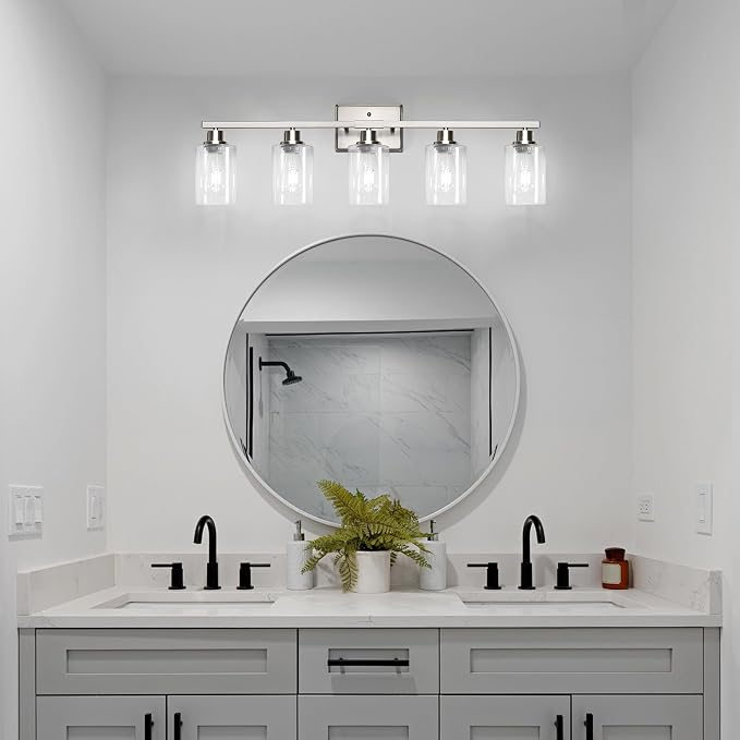 Ascher Bathroom Light Fixtures, 5-Light Vanity Lights - Image 9