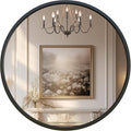 G-LEAF Black Round Mirror 32 inch Circle Mirror by G-LEAF