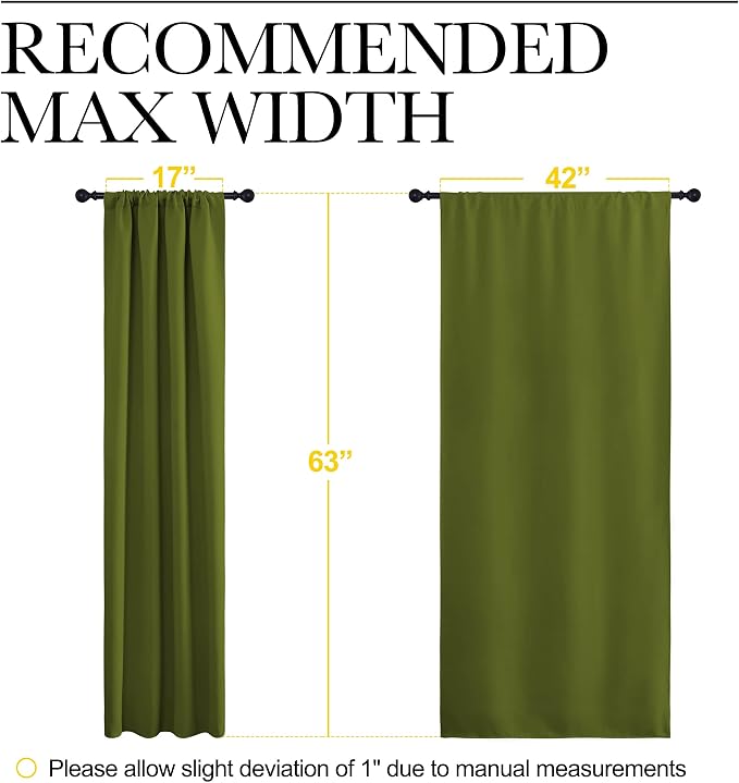 NICETOWN Window Curtains Blackout Drapes - Image 6