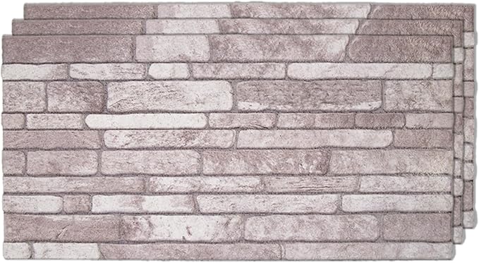 IZODEKOR 3D Wall Panels Brick Effect, Wall Cladding, Indoor&Outdoor, Stone Look by Izodekor3DWallPanels