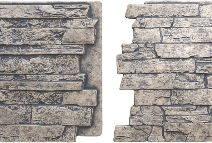 EverStone Acadia Ledge Faux Stone Panel, Linen Graphite Color - Image 8