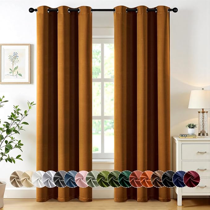 MIULEE Blackout Curtains for Bedroom Living Room 2 Panels, Thermal Insulated by MIULEE