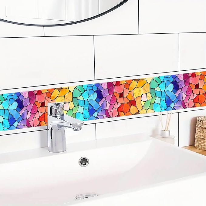 IVN Wallpaper Border Peel and Stick Decorative Wall Trim Self Adhesive Vibrant - Image 5