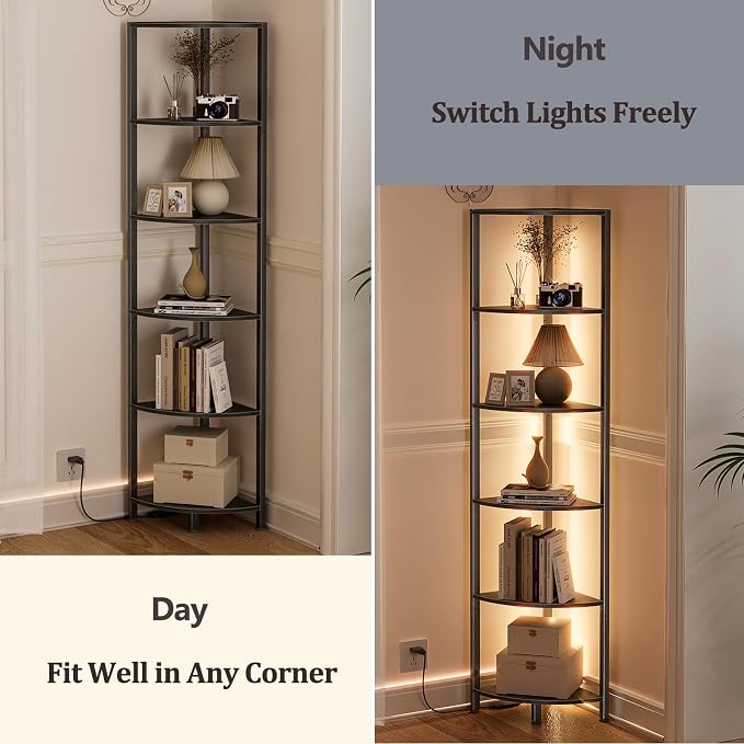 Furnulem 6 Tier Corner Shelf - Image 8