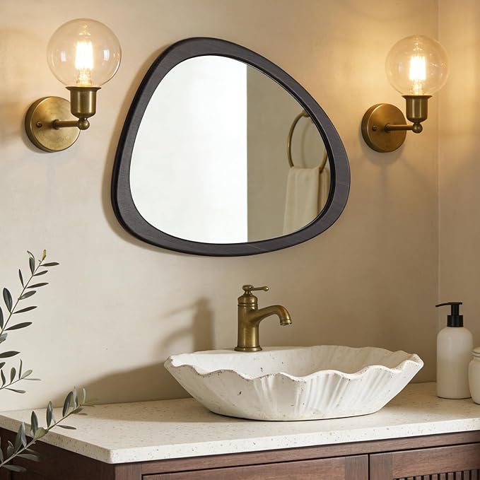 WallBeyond Asymmetrical Mirror, Irregular Wall Mirror, Wall Mirrors Decorative - Image 2