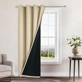 Yakamok 100% Blackout Curtains 84 Inches Long, 2 Thick Layers Heat and Full by Yakamok