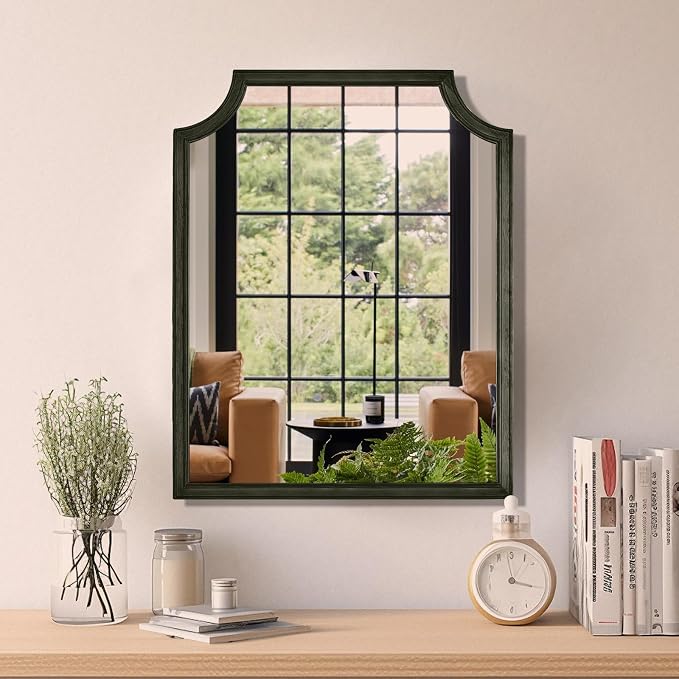 WallBeyond Scalloped Wood Mirror - Image 3