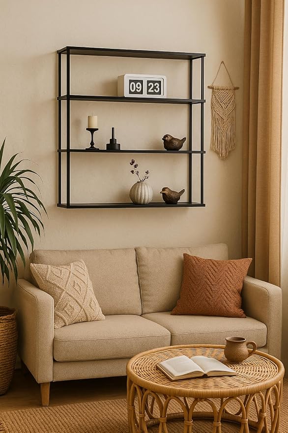 Mango Steam Wall-Mounted Steel Floating Shelving Unit - Image 4