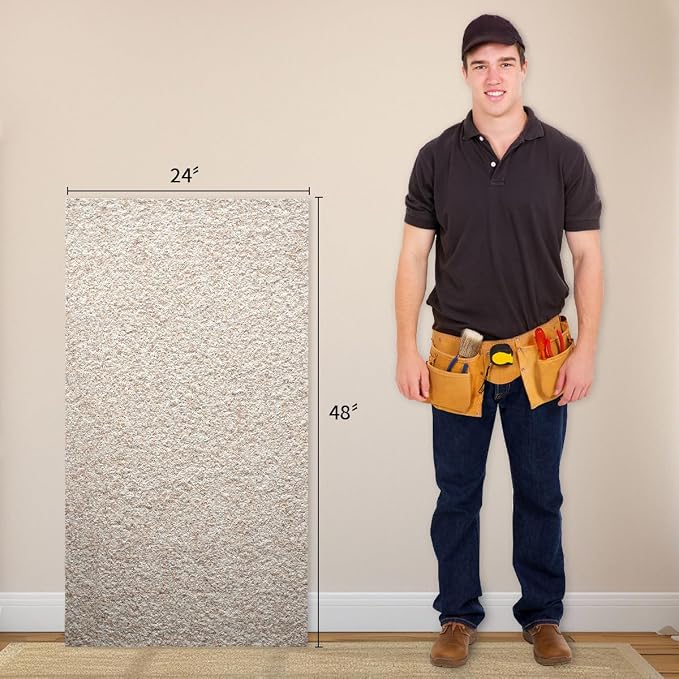 24” x 48” Faux Stone 3D Wall Panels, Clay Manufactured Raised Textured Paneling - Image 8