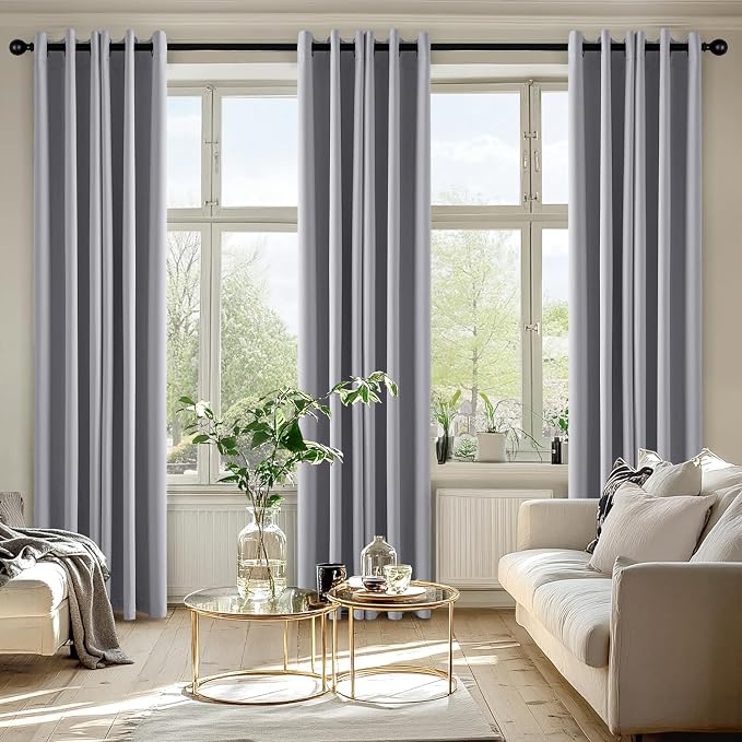 MIULEE Blackout Curtains for Bedroom Living Room 2 Panels, Thermal Insulated - Image 6