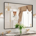 LOAAO Black Bathroom Mirror 48"X36" by LOAAO