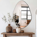 Delma Irregular Wall Mirror, Frameless Decorative Mirror by Delma