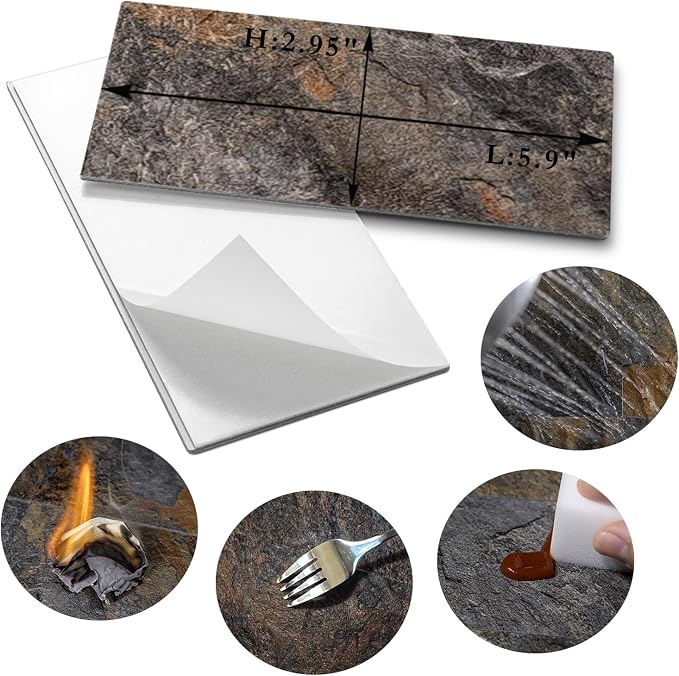 AULIGET 4 Pieces Peel and Stick Backsplash Wall Tile - Image 5