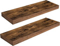 HOOBRO Floating Shelves for Wall, Wall Mounted Shelf Set of 2, 23.6" Hanging by HOOBRO