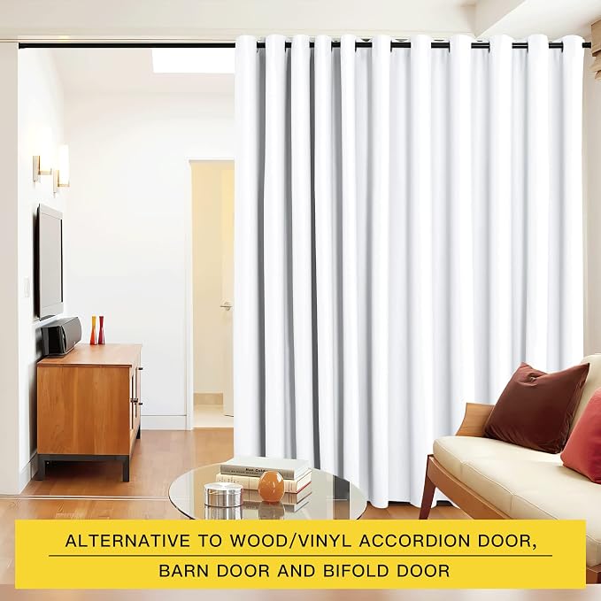 NICETOWN Closet Door Heavy Curtain, Room Dividers Shade Screens Partitions - Image 2