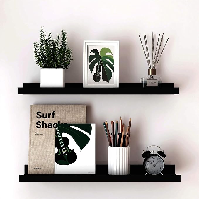 Long Floating Shelves for Wall Decor, Long Wall Mounted Storage Shelf for by Unknown