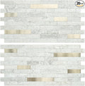 AULIGET 20 Sheets Faux Stone Peel and Stick Backsplash by AULIGET