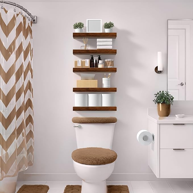 Sorbus Floating Shelves for Wall – 16 Inch Floating Shelf for Kitchen, Living - Image 2