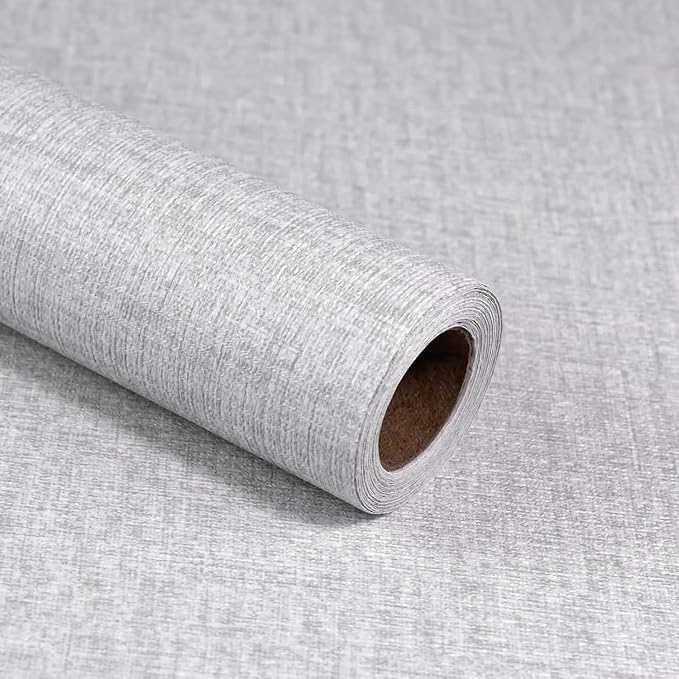 Grasscloth Peel and Stick Wallpaper, Waterproof Self Adhesive Removable Vinyl by MANONIRIA