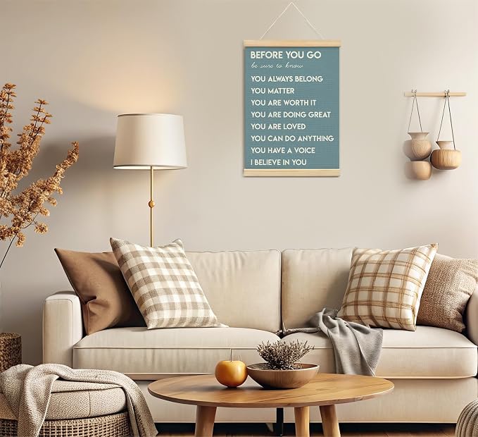 Mental Health Positive Affirmations Inspirational Wall Art Decor, Therapist - Image 3