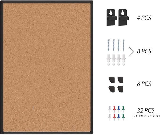 2-Pack Cork Board Bulletin Board 24 x 36, Office Board - Image 8