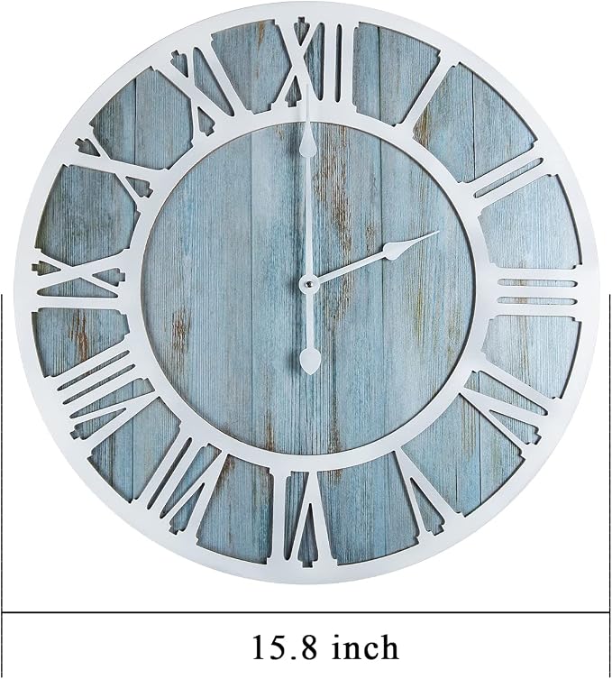 1st owned Wall Clocks for Living Room Decor, Round Silent Non Ticking, Modern - Image 3